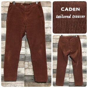 Ag Caden Tailored Trouser Corduroy Pants Women’s 27R Brown (Inseam 27)